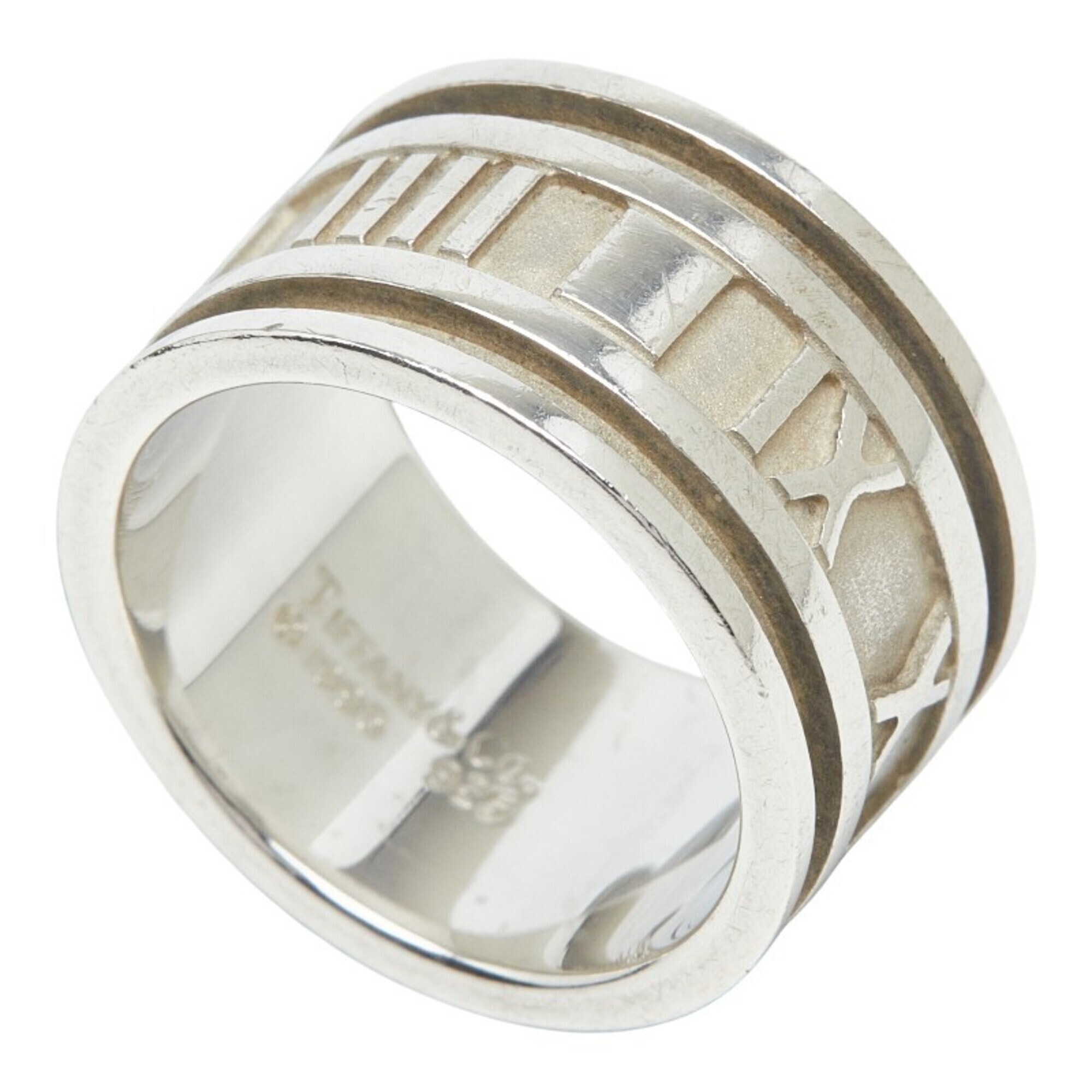 Tiffany & Co. Atlas Ring, Size 1, Sv925 Silver, Women's Ring.